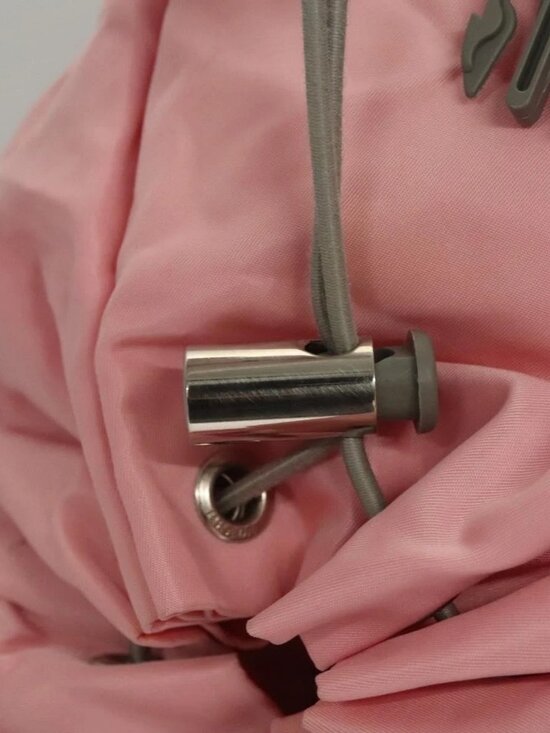 PRADA Backpack Nylon Pink Silver Auth ki5661 main image 11